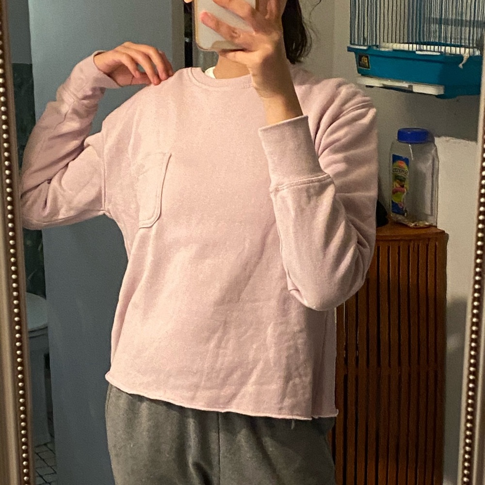 Purple sweatshirt!